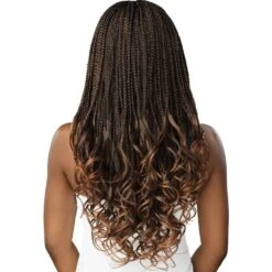 Outre 4x4 HD Lace Front Wig - Middle Part French Curl Box Braids 26” -Beauty Exchanges outre 4x4 braided hd lace front wigs middle part french curl box braids 26 364654