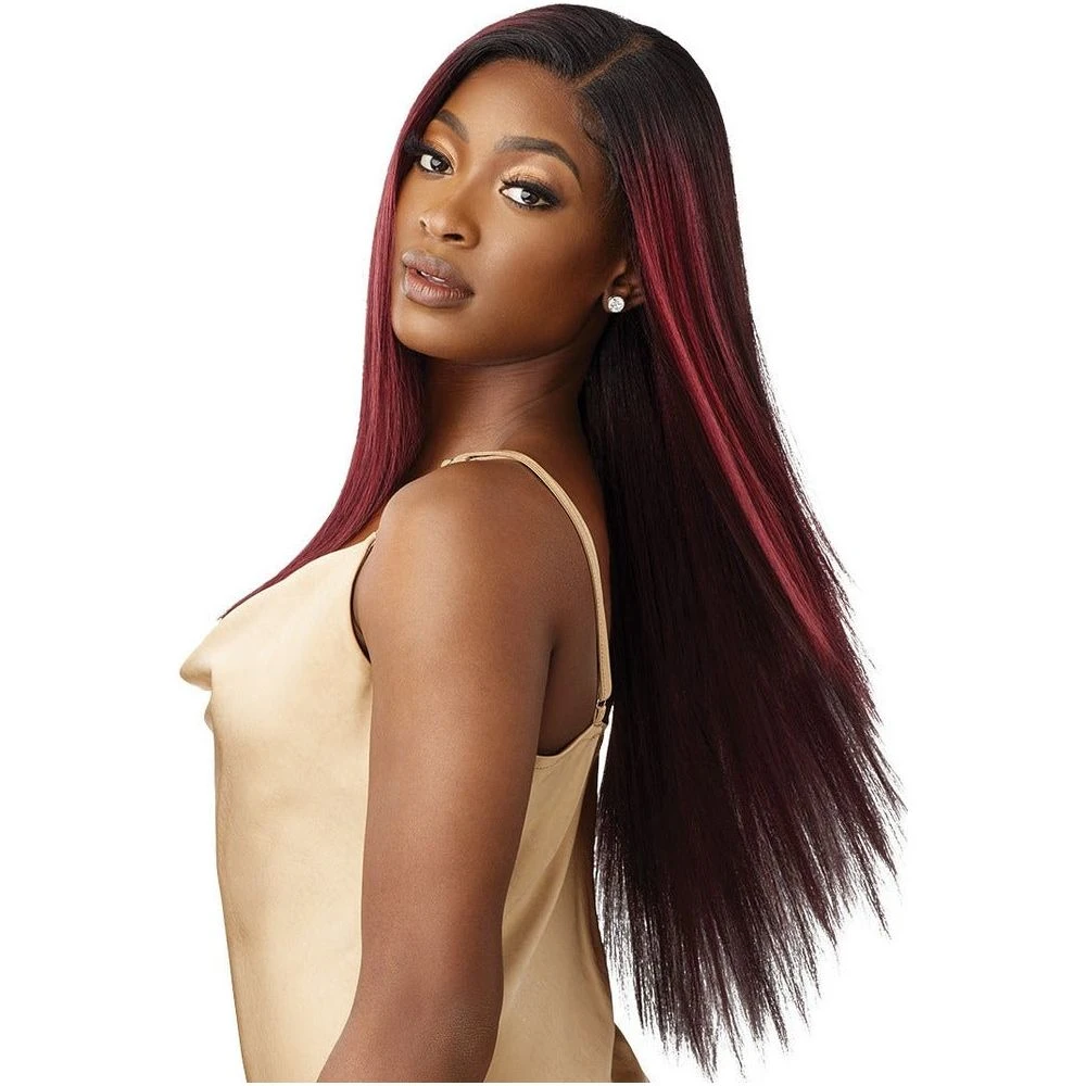 Outre 5x5 Lace Closure Wig 100% Human Hair Blend Wig - YAKI STRAIGHT 26" 7 Outre 5x5 Lace Closure Wig 100% Human Hair Blend Wig - YAKI STRAIGHT 26" - Image 5