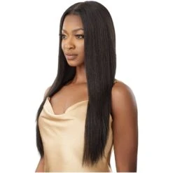Outre 5x5 Lace Closure Wig 100% Human Hair Blend Wig - YAKI STRAIGHT 26" 9 Outre 5x5 Lace Closure Wig 100% Human Hair Blend Wig - YAKI STRAIGHT 26" -Beauty Exchanges outre 5x5 lace closure wig 100 human hair blend wig yaki straight 26 848182