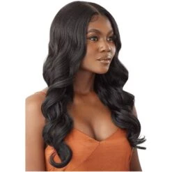 Outre 5x5 Lace Closure Wig Human Hair Blend - Body Curl 24” -Beauty Exchanges outre 5x5 lace closure wig human hair blended lace closure wig body curl 24 766997