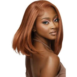 Outre 5x5 Lace Closure Human Hair Blend Wig Natural Yaki 14" -Beauty Exchanges outre 5x5 lace closure wig human hair blended lace closure wig natural yaki 14 187274