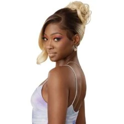 Outre Airtied 100% Fully Hand-Tied Human Hair Blend HD Lace Wig - Natural Wave 20" -Beauty Exchanges outre airtied 100 fully hand tied human hair blend hd lace wig natural wave 20 103871