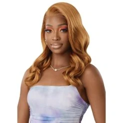 Outre Airtied 100% Fully Hand-Tied Human Hair Blend HD Lace Wig - Natural Wave 20" -Beauty Exchanges outre airtied 100 fully hand tied human hair blend hd lace wig natural wave 20 211584