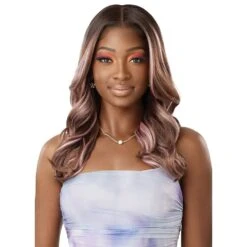 Outre Airtied 100% Fully Hand-Tied Human Hair Blend HD Lace Wig - Natural Wave 20" -Beauty Exchanges outre airtied 100 fully hand tied human hair blend hd lace wig natural wave 20 684835