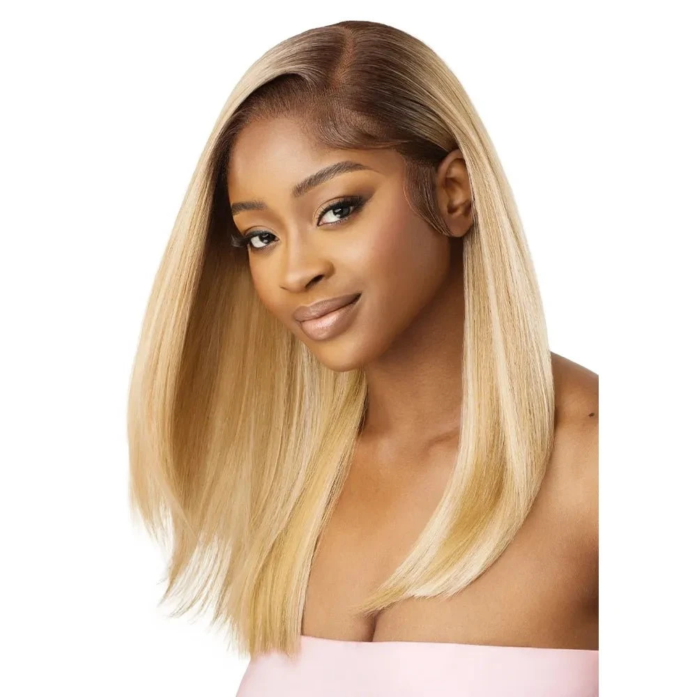 Outre Airtied 100% Fully Hand-Tied Human Hair Blend HD Lace Wig - Sleek Yaki 20" 4 Outre Airtied 100% Fully Hand-Tied Human Hair Blend HD Lace Wig - Sleek Yaki 20" - Image 2