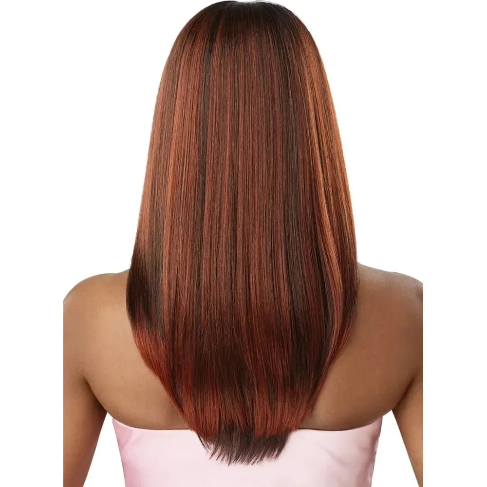 Outre Airtied 100% Fully Hand-Tied Human Hair Blend HD Lace Wig - Sleek Yaki 20" 8 Outre Airtied 100% Fully Hand-Tied Human Hair Blend HD Lace Wig - Sleek Yaki 20" - Image 6