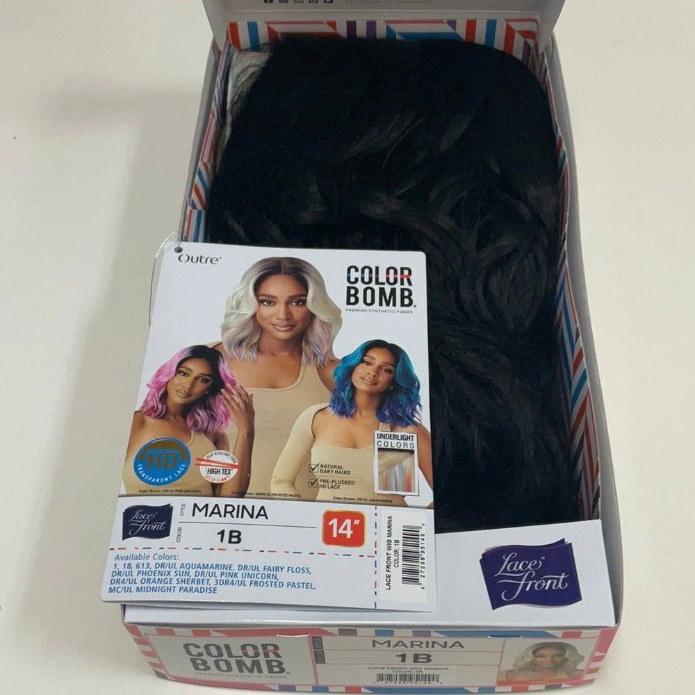 Outre Color Bomb Synthetic HD Lace Front Wig - Marina 13 Outre Color Bomb Synthetic HD Lace Front Wig - Marina - Image 11