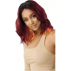 Outre Color Bomb Synthetic HD Lace Front Wig - Marina 20 Outre Color Bomb Synthetic HD Lace Front Wig - Marina -Beauty Exchanges outre color bomb synthetic hd lace front wig marina 374997