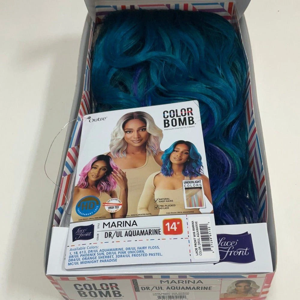 Outre Color Bomb Synthetic HD Lace Front Wig - Marina 15 Outre Color Bomb Synthetic HD Lace Front Wig - Marina - Image 13