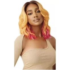 Outre Color Bomb Synthetic HD Lace Front Wig - Marina 22 Outre Color Bomb Synthetic HD Lace Front Wig - Marina -Beauty Exchanges outre color bomb synthetic hd lace front wig marina 873604