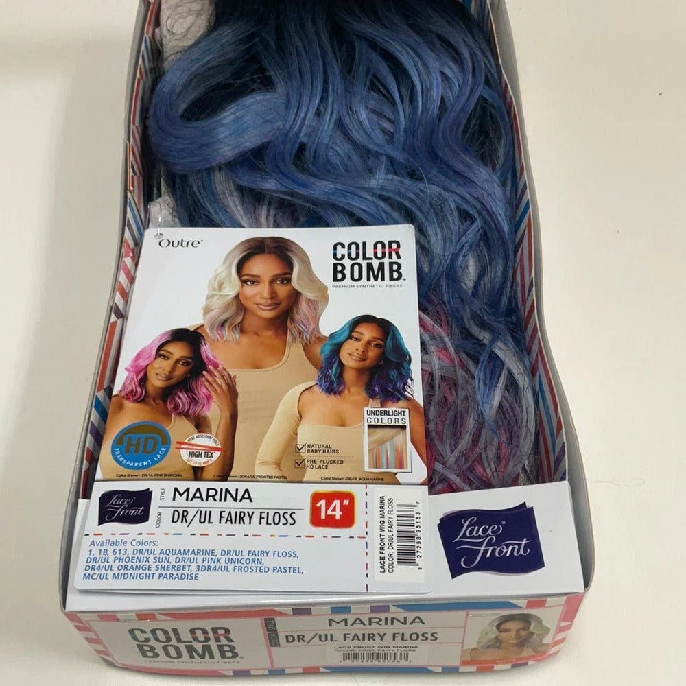 Outre Color Bomb Synthetic HD Lace Front Wig - Marina 16 Outre Color Bomb Synthetic HD Lace Front Wig - Marina - Image 14