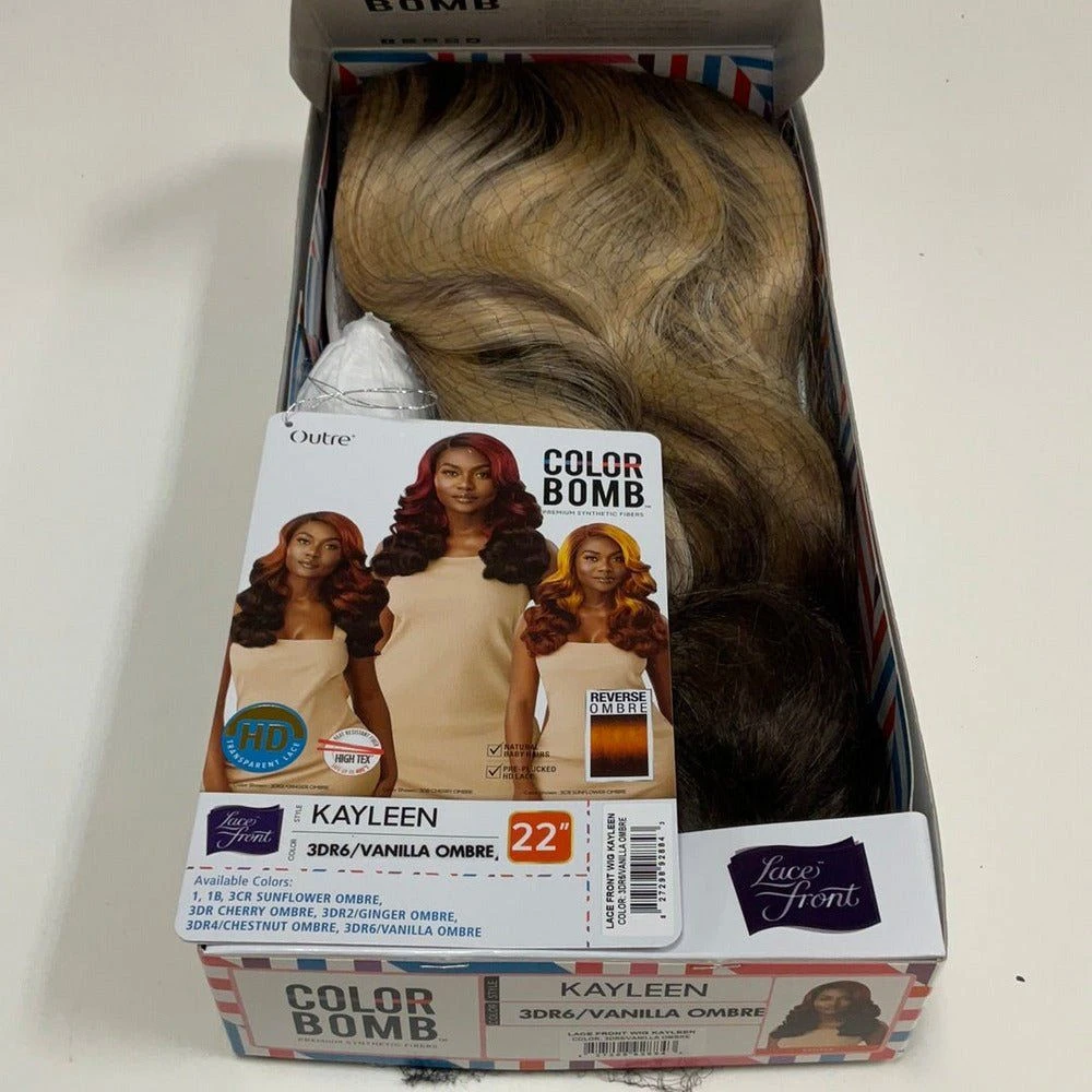 Outre Color Bomb Synthetic HD Lace Wig - Kayleen 17 Outre Color Bomb Synthetic HD Lace Wig - Kayleen - Image 15