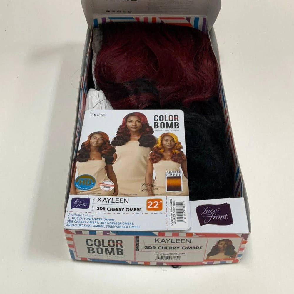 Outre Color Bomb Synthetic HD Lace Wig - Kayleen 15 Outre Color Bomb Synthetic HD Lace Wig - Kayleen - Image 13