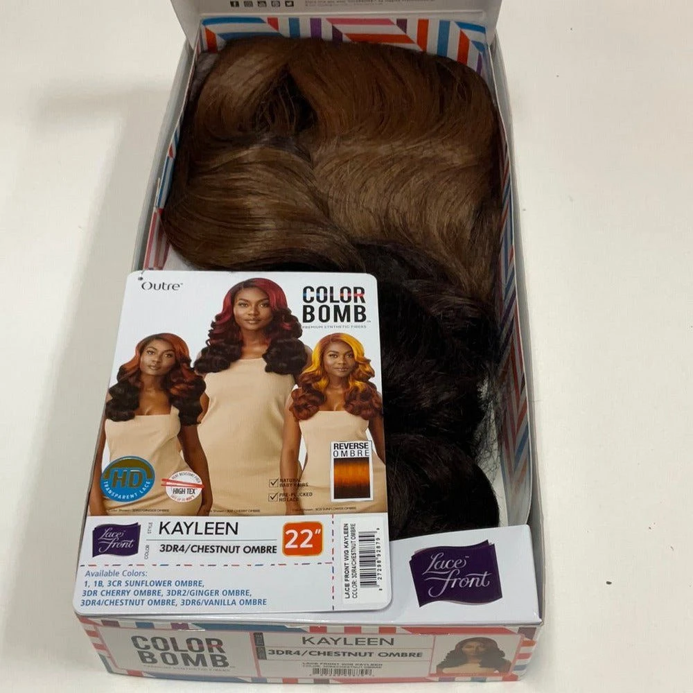Outre Color Bomb Synthetic HD Lace Wig - Kayleen 16 Outre Color Bomb Synthetic HD Lace Wig - Kayleen - Image 14