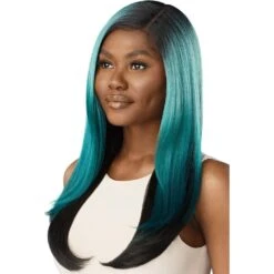 Outre Color Bomb Synthetic Lace Front Wig - Celina -Beauty Exchanges outre color bomb synthetic lace front wig celina 555688