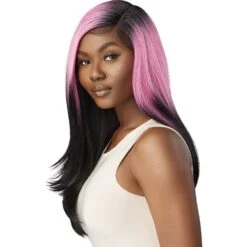 Outre Color Bomb Synthetic Lace Front Wig - Celina -Beauty Exchanges outre color bomb synthetic lace front wig celina 806635