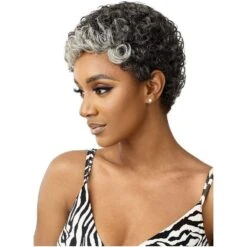 Outre Fab & Fly Cull Cap Wig Gray Glamour Human Hair Full Wig - Dina -Beauty Exchanges outre fab fly cull cap wig gray glamour human hair full wig dina 424711