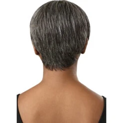 Outre Fab & Fly Cull Cap Wig Gray Glamour Human Hair Full Wig - Zaida -Beauty Exchanges outre fab fly cull cap wig gray glamour human hair full wig zaida 850158
