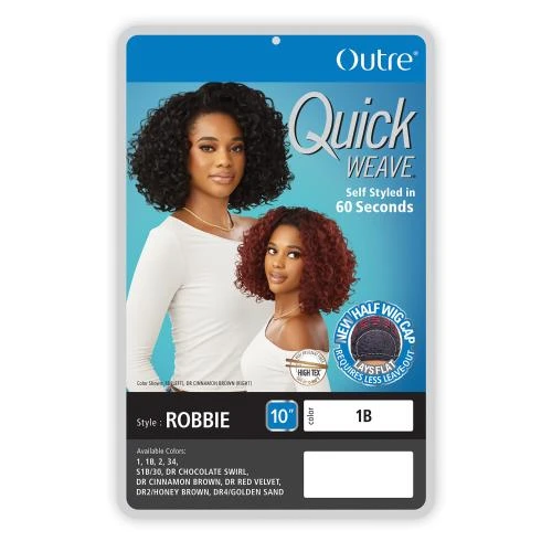 Outre Half Wig Quick Weave - Robbie 6 Outre Half Wig Quick Weave - Robbie - Image 4