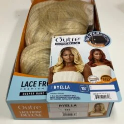 Outre Lace Front Deluxe HD Synthetic Lace Front Wig - Ryella -Beauty Exchanges outre lace front deluxe hd synthetic lace front wig ryella 800093
