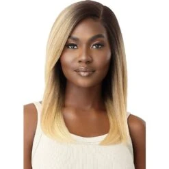 Outre Lace Front HD Synthetic Lace Front Wig - Natural Yaki 18"