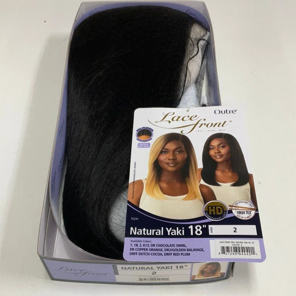 Outre Lace Front HD Synthetic Lace Front Wig - Natural Yaki 18" 13 Outre Lace Front HD Synthetic Lace Front Wig - Natural Yaki 18" - Image 11