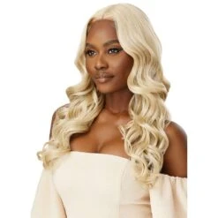 Outre Synthetic HD Lace Lace Front Wig - Haseena 24” 12 Outre Synthetic HD Lace Lace Front Wig - Haseena 24” -Beauty Exchanges outre lace front synthetic hd lace wig haseena body waves natural part hd melt 24 154765