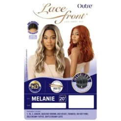 Outre Synthetic HD Lace Lace Front Wig - Melanie 22” 9 Outre Synthetic HD Lace Lace Front Wig - Melanie 22” -Beauty Exchanges outre lace front synthetic hd lace wig melanie sleek layers soft texture hd part 22 184773