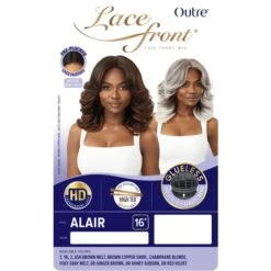 Outre Synthetic Lace Front Wig - Alair 18” -Beauty Exchanges outre lace front synthetic wig alair natural layers stylish everyday wear 18 273330