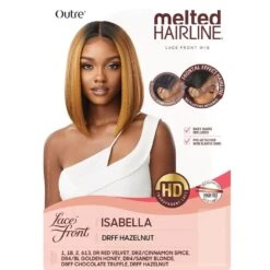 Outre Melted Hairline Lace Front Wig - Isabella -Beauty Exchanges outre melted hairline lace front wig isabella sleek layers natural melt 20 207138