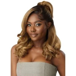 Outre Melted Hairline Lace Front Wig – Swirlista 108 -Beauty Exchanges outre melted hairline swirlista lace front wig 108 luxe spiral layers melted hd lace dimensional colors everyday comfort 123564