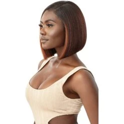 Outre Melted Hairline Synthetic HD Lace Front Wig - Breena -Beauty Exchanges outre melted hairline synthetic hd lace front wig breena 370490