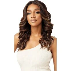 Outre Melted Hairline Synthetic HD Lace Front Wig - Dione -Beauty Exchanges outre melted hairline synthetic hd lace front wig dione 206566