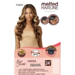 Outre Melted Hairline Synthetic HD Lace Front Wig - Ivara -Beauty Exchanges outre melted hairline synthetic hd lace front wig ivara 511094