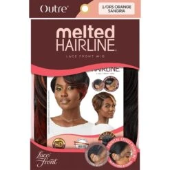 Outre Melted Hairline Synthetic HD Lace Front Wig - Kit -Beauty Exchanges outre melted hairline synthetic hd lace front wig kit 792473