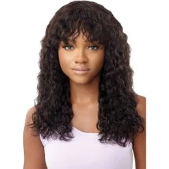 Outre MyTresses Purple Label 100% Human Hair Wet & Wavy Full Wig - Natural Curly 20"