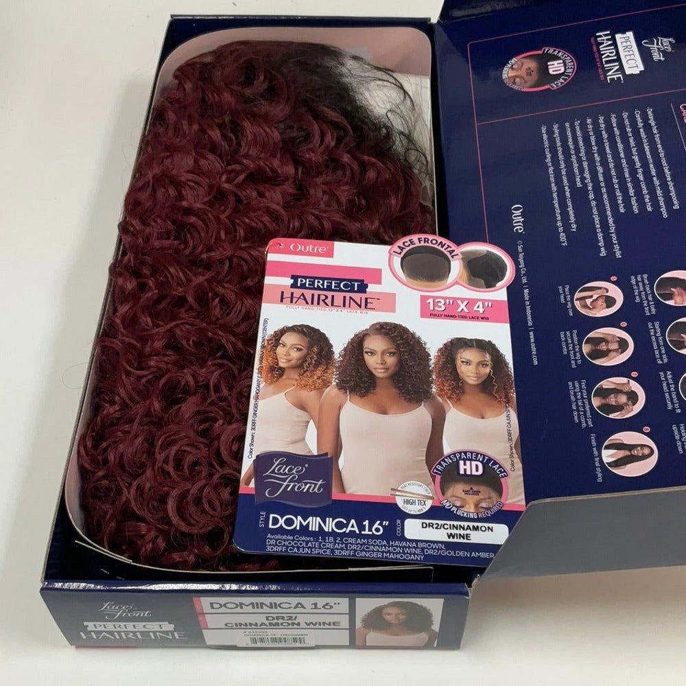 Outre Perfect Hairline 13x4 HD Synthetic Lace Front Wig - Dominica 16" 11 Outre Perfect Hairline 13x4 HD Synthetic Lace Front Wig - Dominica 16" - Image 9