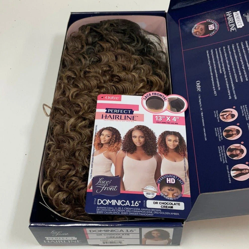 Outre Perfect Hairline 13x4 HD Synthetic Lace Front Wig - Dominica 16" 14 Outre Perfect Hairline 13x4 HD Synthetic Lace Front Wig - Dominica 16" - Image 12