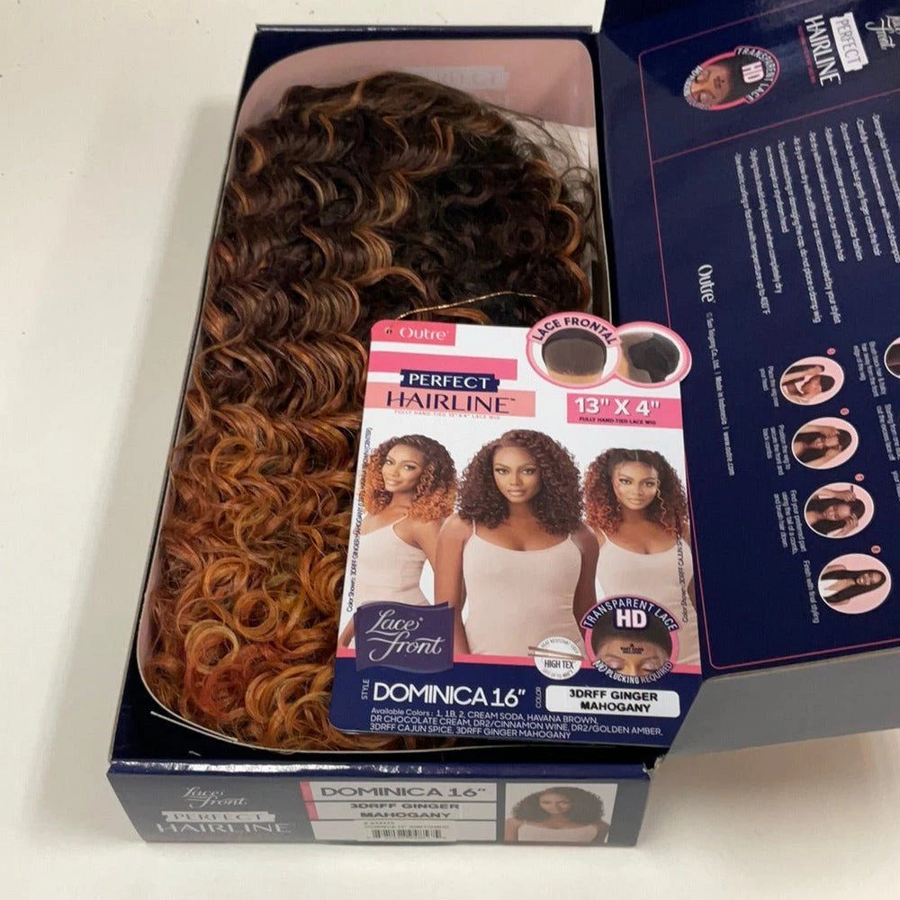 Outre Perfect Hairline 13x4 HD Synthetic Lace Front Wig - Dominica 16" 12 Outre Perfect Hairline 13x4 HD Synthetic Lace Front Wig - Dominica 16" - Image 10