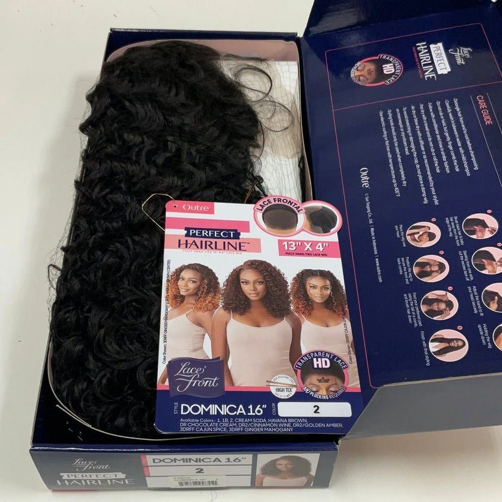 Outre Perfect Hairline 13x4 HD Synthetic Lace Front Wig - Dominica 16" 10 Outre Perfect Hairline 13x4 HD Synthetic Lace Front Wig - Dominica 16" - Image 8