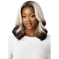 Outre Perfect Hairline 13x4 Synthetic HD Lace Front Wig - Malibu -Beauty Exchanges outre perfect hairline 13x4 synthetic hd lace front wig malibu 369556