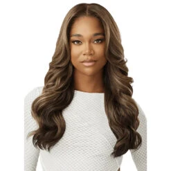 Outre Perfect Hairline Lace Front Wig – Fiorina 22” -Beauty Exchanges outre perfect hairline lace front wig fiorina 22 hd lace pre plucked hairline soft waves 141615