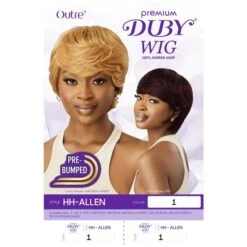 Outre Premium Duby Human Hair Wig - HH Allen -Beauty Exchanges outre premium duby wig hh allen 100 human hair pre bumped full cap 119001