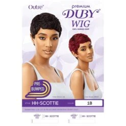Outre Premium Duby Human Hair Wig - HH Scottie -Beauty Exchanges outre premium duby wig hh scottie 100 human hair pre bumped pixie cut 625809