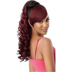 Outre Pretty Quick Bang X Pony Synthetic Ponytail - Saraid
