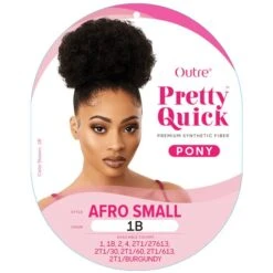 Outre Pretty Quick Drawstring Ponytail – Afro Small 10 Outre Pretty Quick Drawstring Ponytail – Afro Small -Beauty Exchanges outre pretty quick drawstring ponytail afro small soft puff with natural texture lightweight everyday style 494569