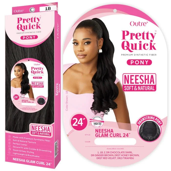 Outre Pretty Quick Neesha Drawstring Ponytail – Neesha Glam Curl 24” 5 Outre Pretty Quick Neesha Drawstring Ponytail – Neesha Glam Curl 24” - Image 3