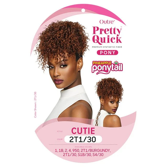 Outre Pretty Quick Pineapple Ponytail – Cutie 6 Outre Pretty Quick Pineapple Ponytail – Cutie - Image 4