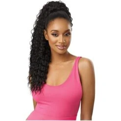 Outre Pretty Quick Synthetic Drawstring Ponytail - Deep Curl 24"