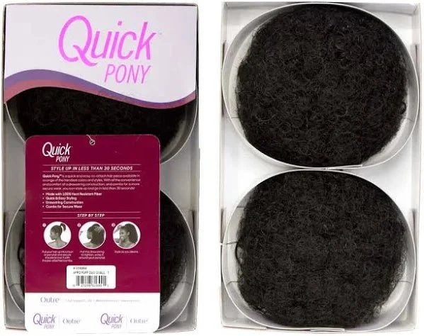 Outre Quick Pony – Afro Puff Duo 6 Outre Quick Pony – Afro Puff Duo - Image 4